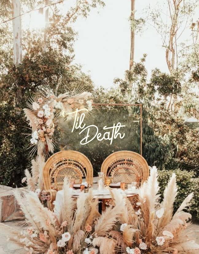 Til Death Neonreclames, dimbar - Neon Sign Party recensie en prijs